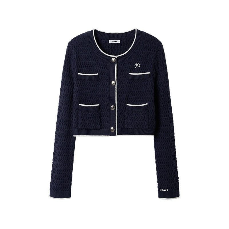 NAWSNOTAWEAR_Wrinkle_Resistant_Boucle_Short_Cropped_Button_Round_Neck_Women_Travel_Cardigans_MISSTT