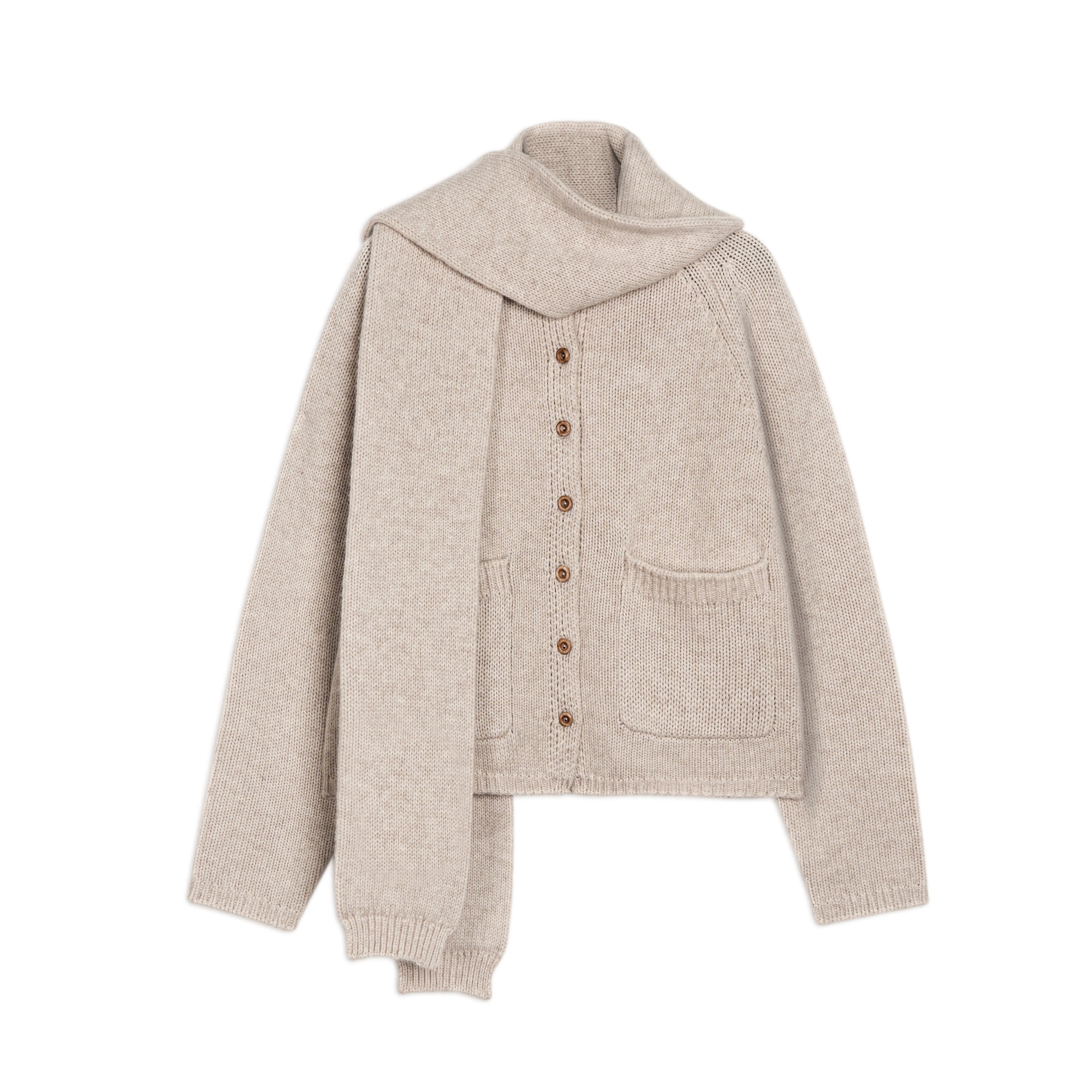 someonesometimes_Wool_Blend_Button_Front_Round_Neck_Long_Sleeve_Commuter_Oatmeal_Beige_Cardigans_MISSTT