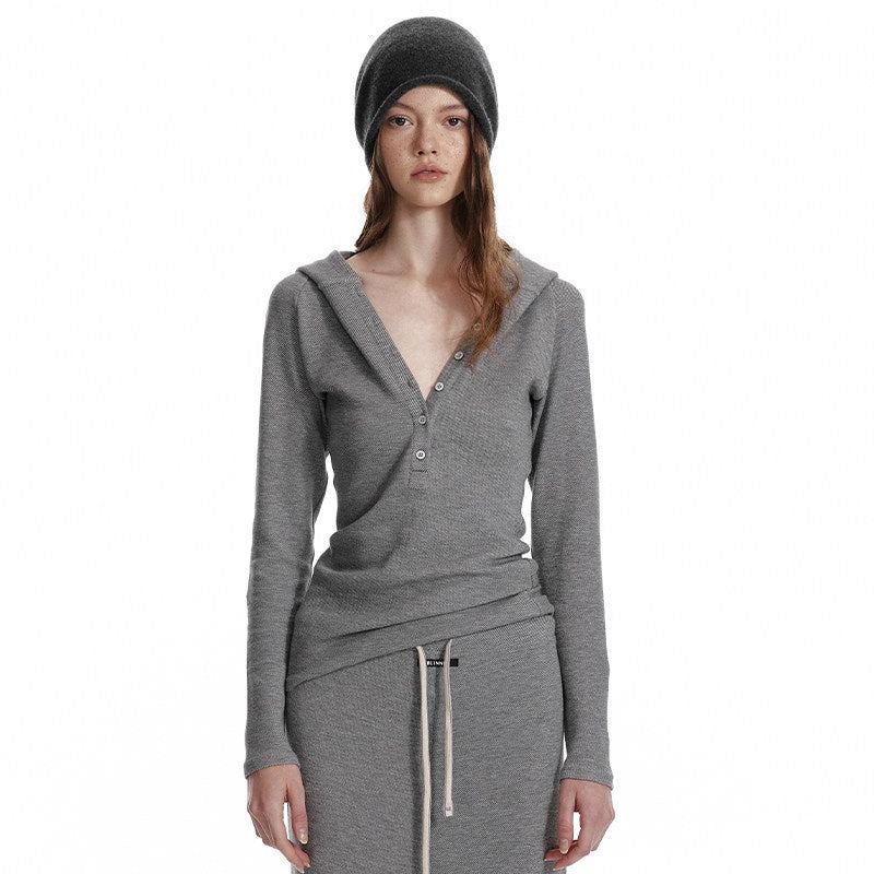 ALINNVSTUDIO_Cozy_Hooded_Long_Sleeve_Button_Front_Curved_Hem_Youth_Gray_Top_&_Skirt_Sets_MISSTT