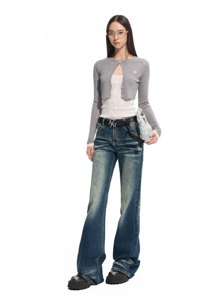 NAWSNOTAWEAR Soft Wool Blend Slim Fit Colorblock Faux Two Piece Pullover Women Sweaters