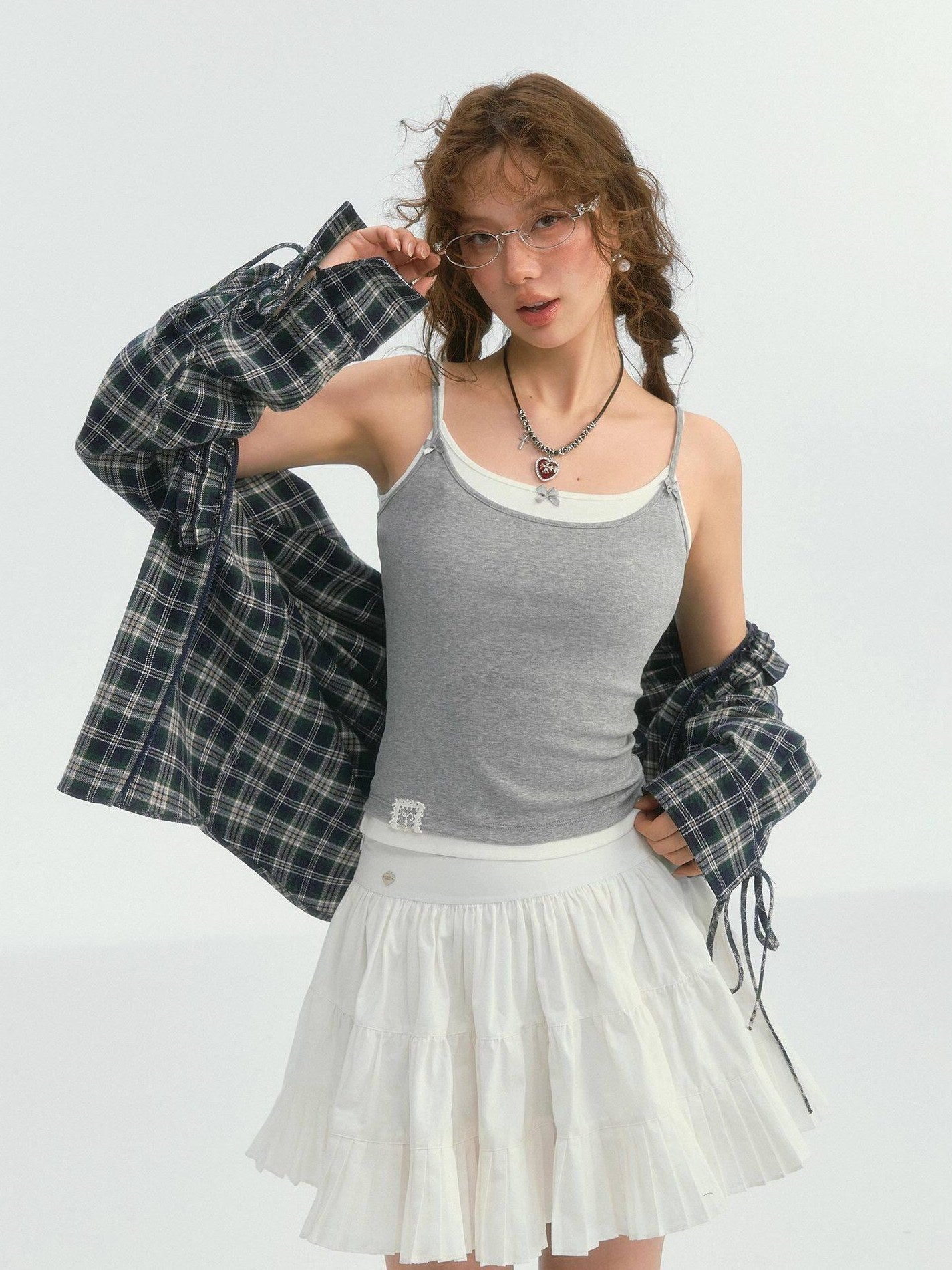 SOMESOWE Lined Pockets A Line Mid Waist Ol Commuter Casual Women Polyester Mini Skirts