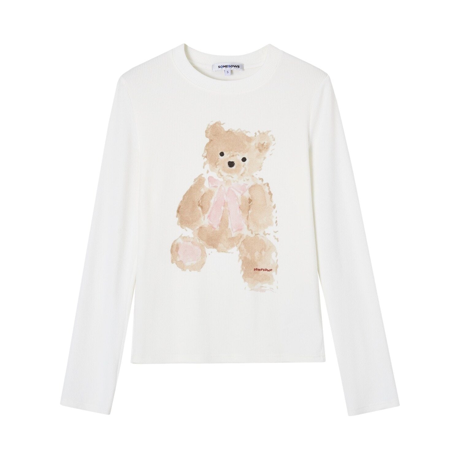 SOMESOWE_Soft_Cotton_Casual_Loose_Printed_Women_Bear_Graphic_Long_Sleeve_T-Shirts_MISSTT