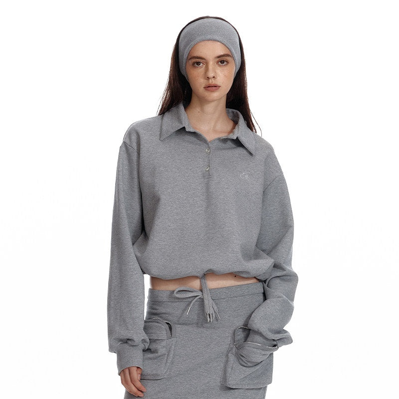 ALINNVSTUDIO_Cropped_Loose_Fit_Polo_Collar_Long_Sleeve_Commuter_Solid_Color_Sweatshirt_MISSTT