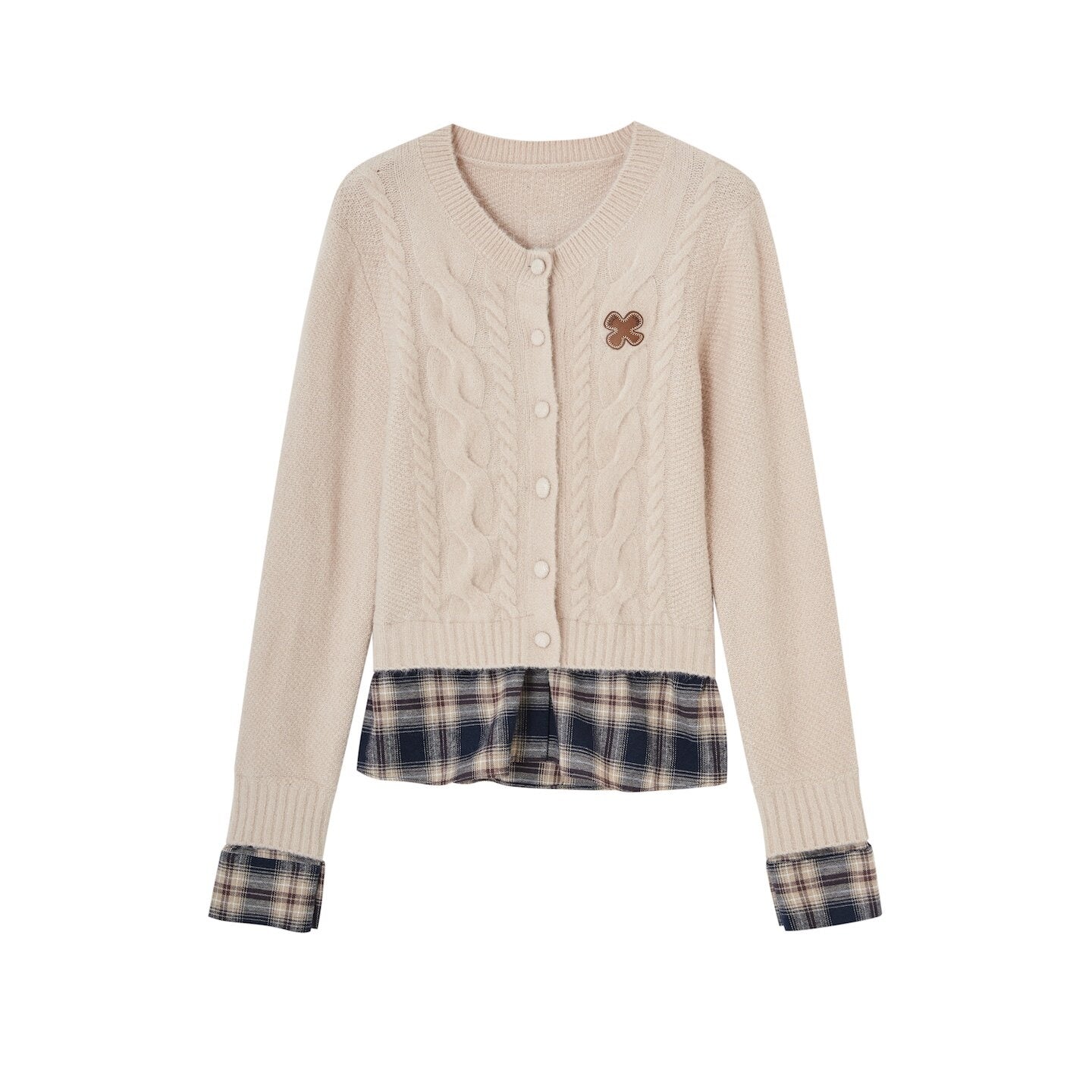 SOMESOWE_Faux_Two_Piece_Colorblock_Button_Round_Neck_Casual_Women_Cardigans_MISSTT