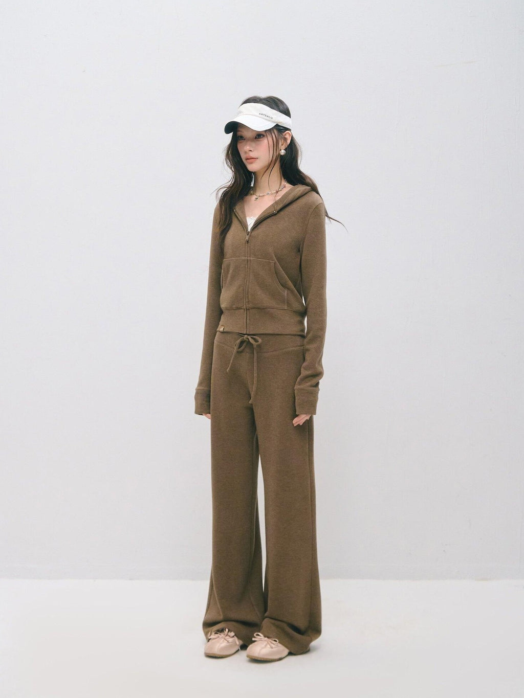 SOMESOWE Long Sleeve Collared Pullover Sexy Loose Fit Women Tracksuit Top & Pants Sets