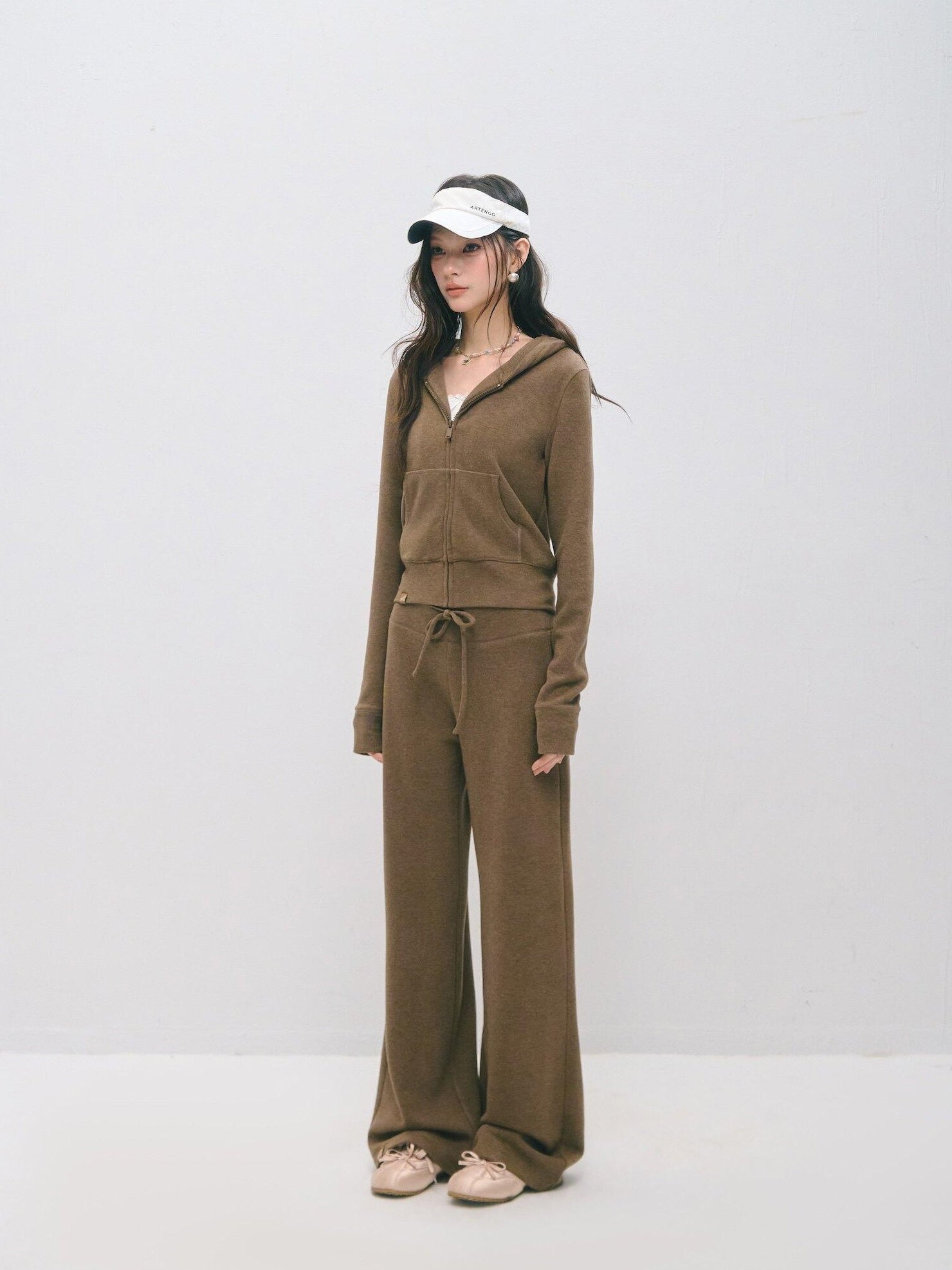 SOMESOWE Long Sleeve Collared Pullover Sexy Loose Fit Women Tracksuit Top & Pants Sets