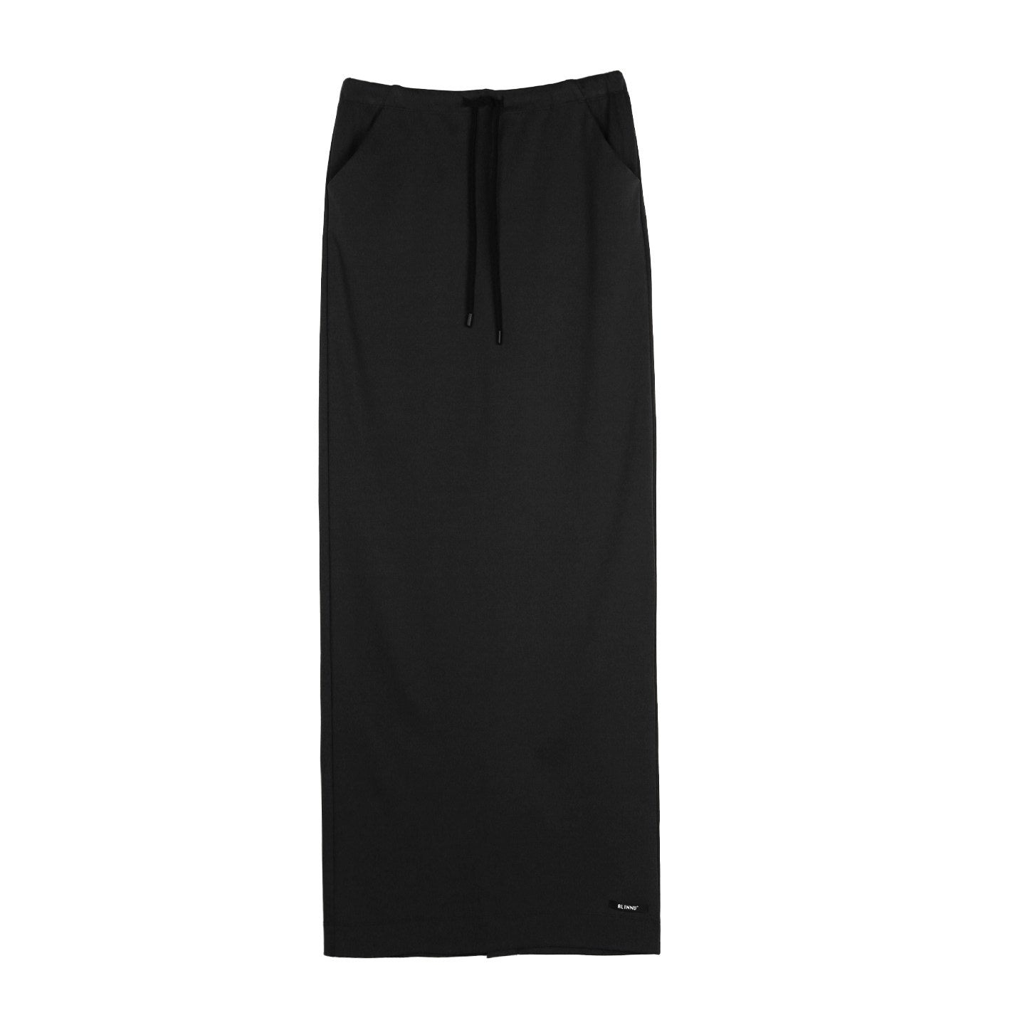 ALINNVSTUDIO_Vintage_Asymmetric_Off_Shoulder_Loose_Cotton_Women_Black_Top_&_Skirt_Sets_MISSTT