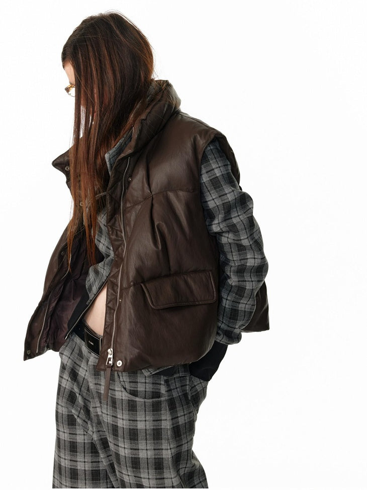 ALINNVSTUDIO 90% White Duck Down Warmth Straight Fit Stand Collar Women Commuter Down Jackets