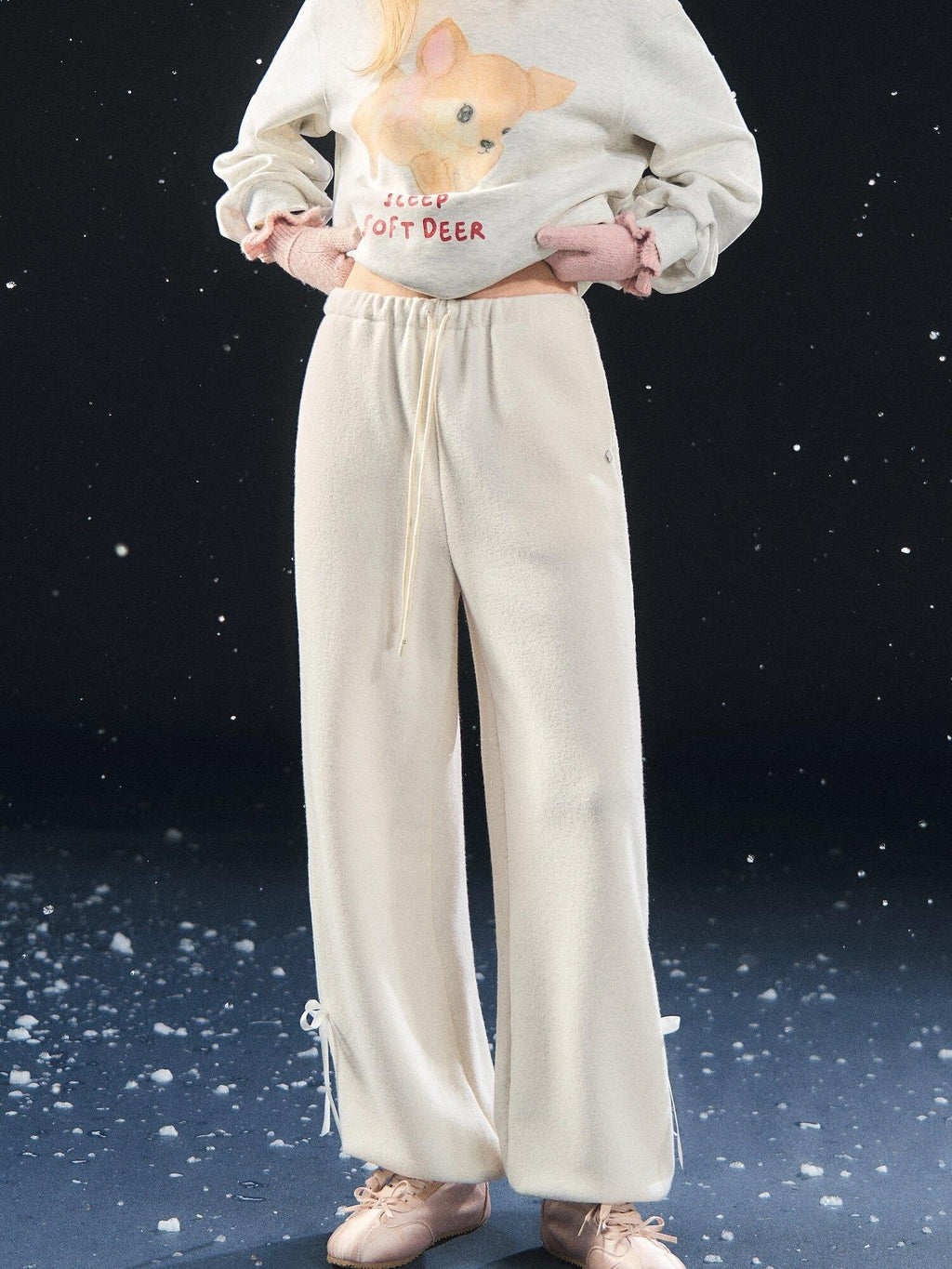SOMESOWE Original Relaxed Tapered Jogger Drawstring Pockets Natural Waist Sweatpants