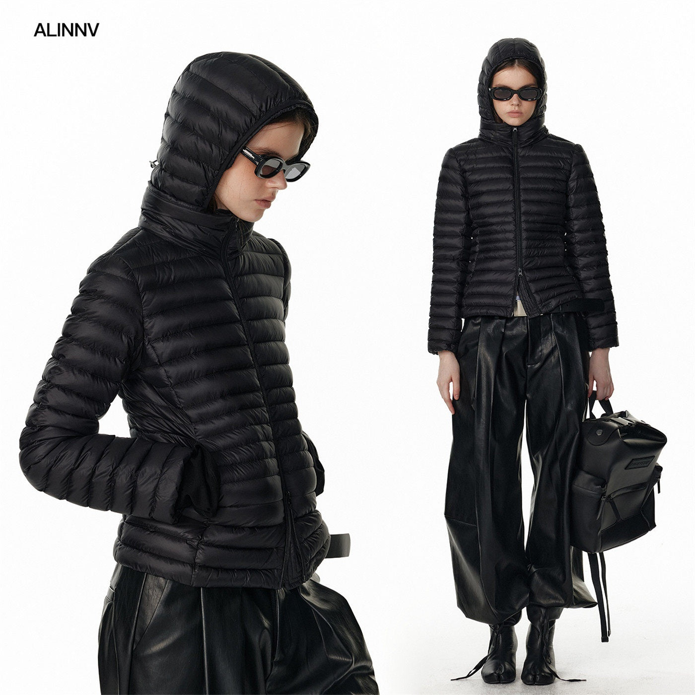ALINNVSTUDIO_90_Fill_Duck_Down_Thin_Fitted_Commuter_Hooded_Women_Black_Down_Jackets_MISSTT