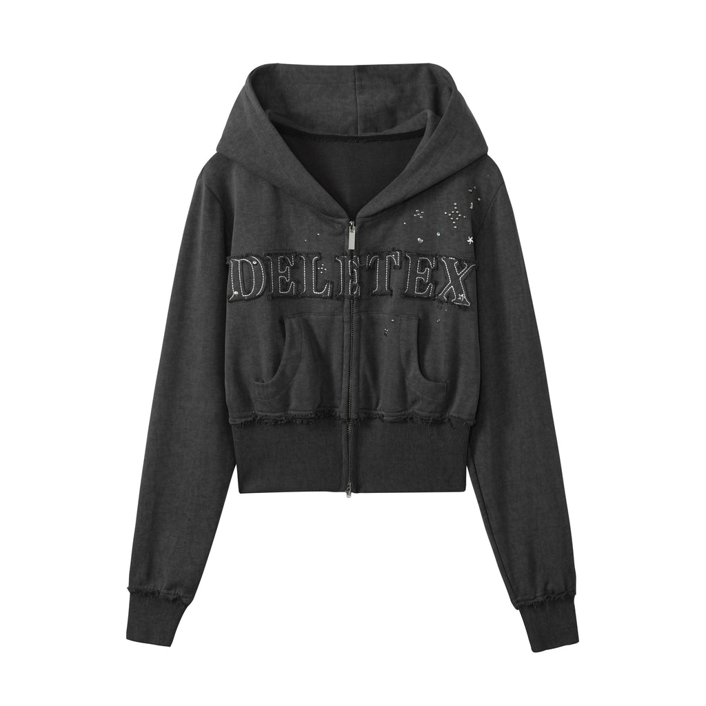 DeleteEx_Washed_Cropped_Zip_Front_Artistic_Cityscape_Letter_Graphic_Women_Charcoal_Hoodie_MISSTT