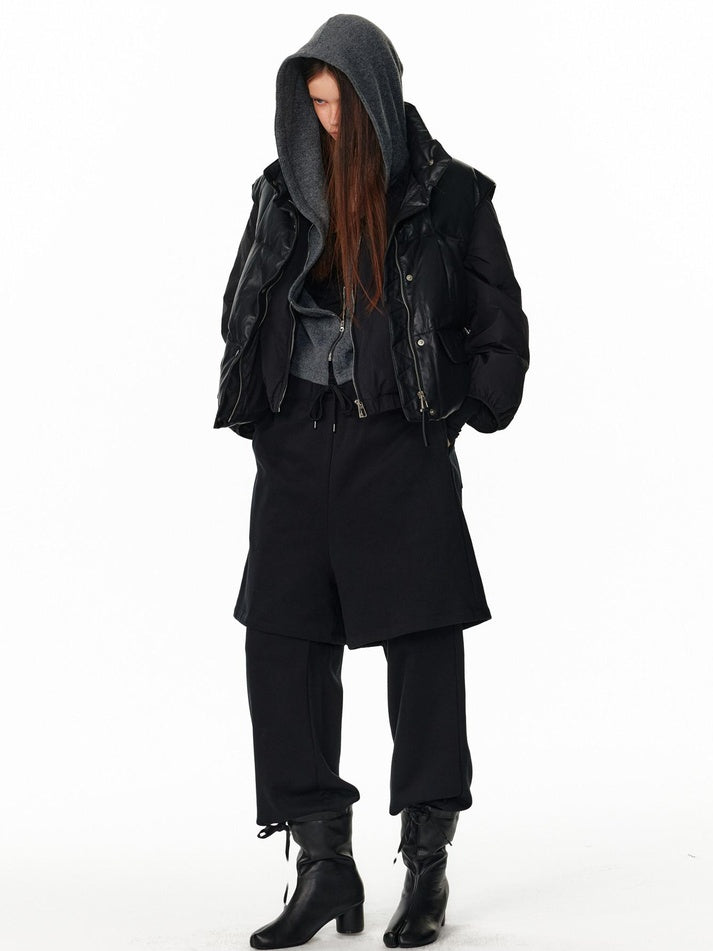 ALINNVSTUDIO 90% White Duck Down Warmth Straight Fit Stand Collar Women Commuter Down Jackets