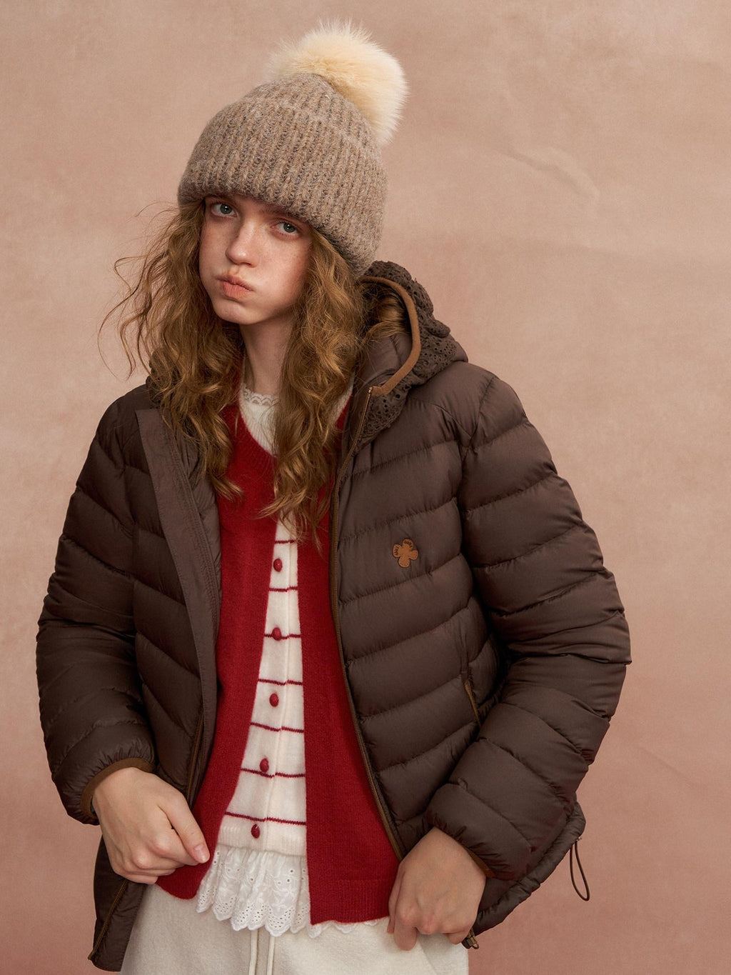 SOMESOWE Ultra Warm 90 Percent Duck Down Regular Fit Hooded Women Gray Down Jackets