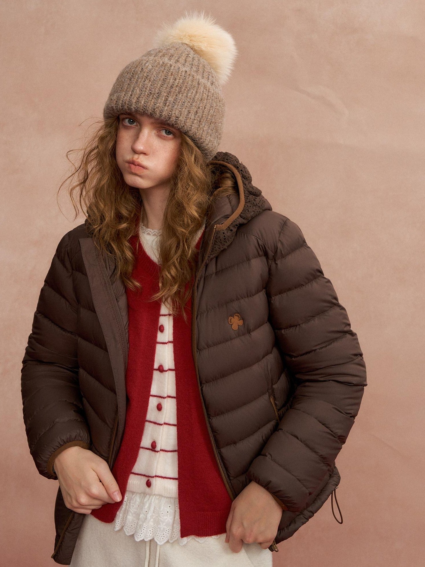 SOMESOWE Ultra Warm 90 Percent Duck Down Regular Fit Hooded Women Gray Down Jackets