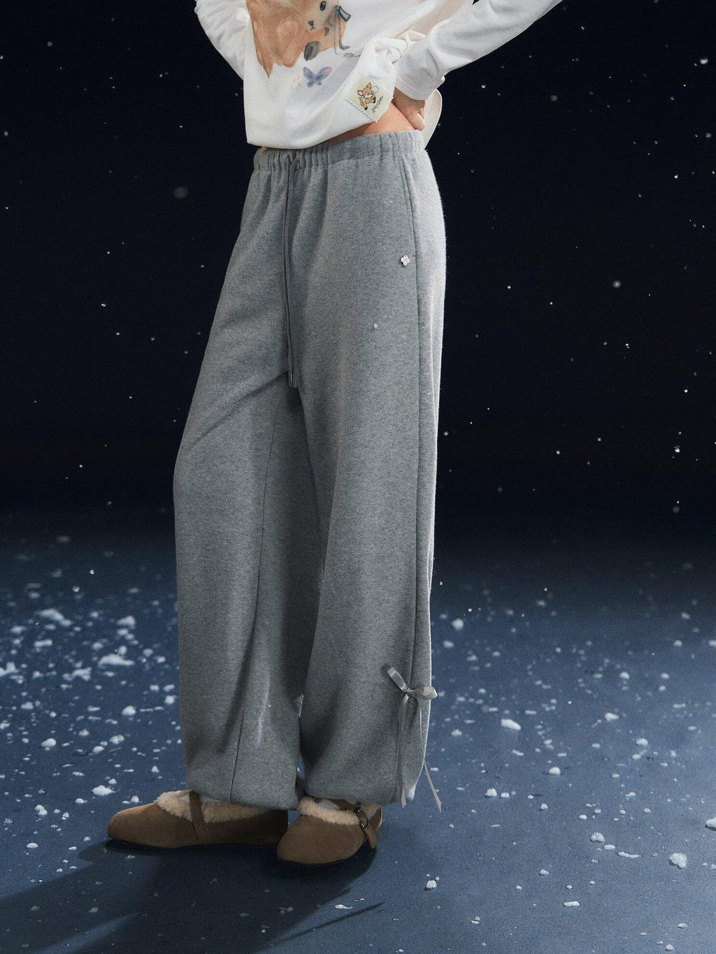SOMESOWE Original Relaxed Tapered Jogger Drawstring Pockets Natural Waist Sweatpants
