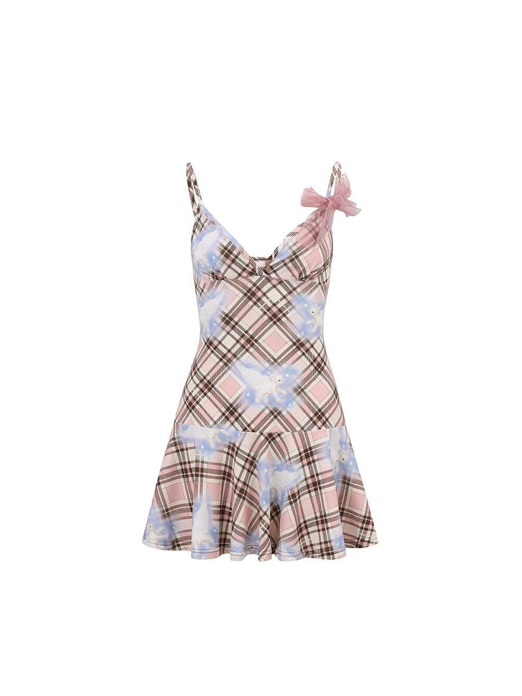 DeleteEx Flattering Ruched Bodycon Brown Plaid Print Stretch Polyester Mini Dresses
