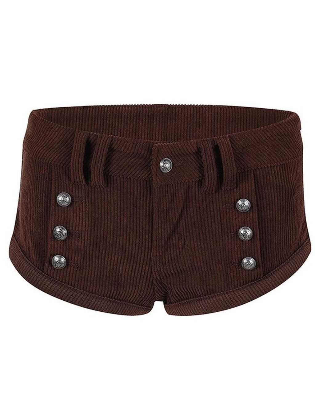 DeleteEx Comfort Stretch Sweet Low Rise Cute Casual Black Pink Brown Mini Shorts
