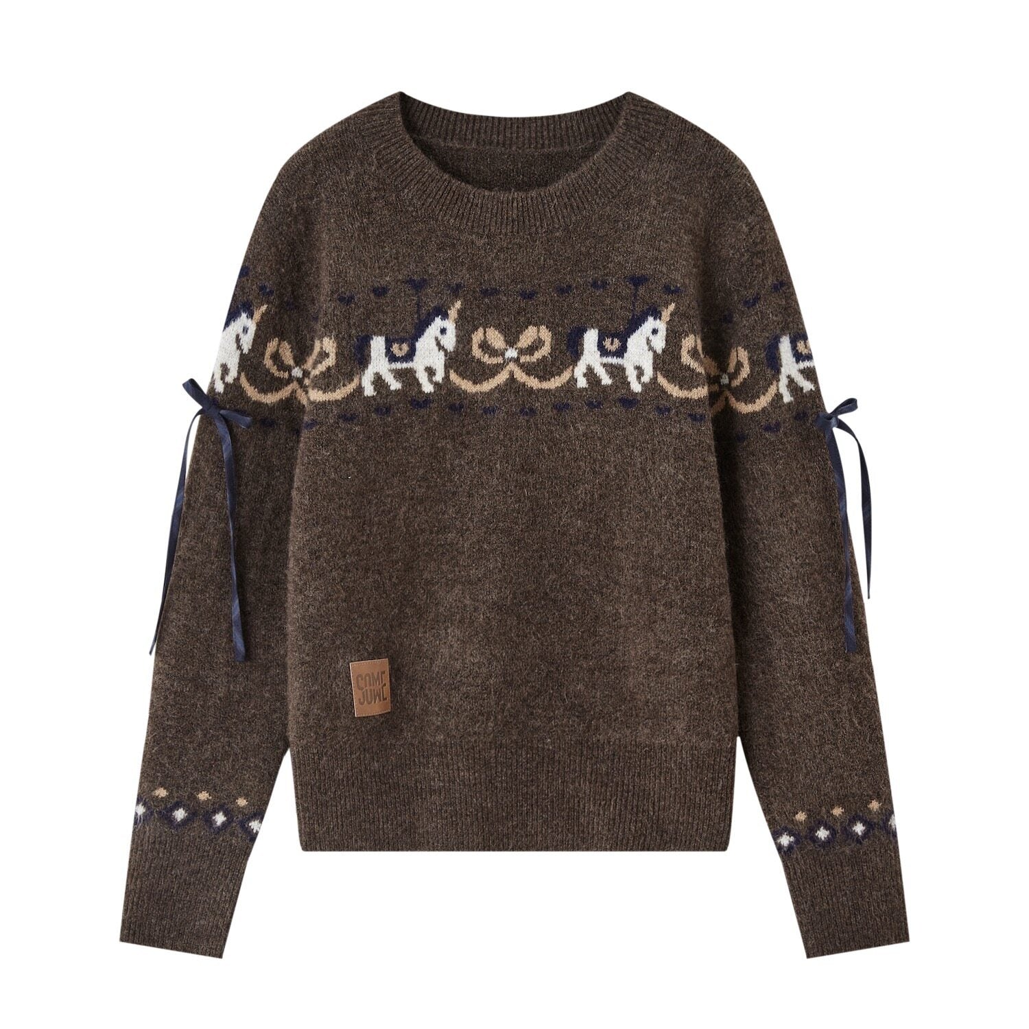 SOMESOWE_Cozy_Acrylic_Blend_Animal_Colorblock_Casual_Regular_Women_Crewneck_Sweaters_MISSTT