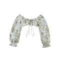 DeleteEx_High_Waist_Square_Neck_Puff_Sleeve_Green_Print_Long_Sleeve_Crop_Tops_MISSTT