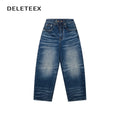 DeleteEx_High_Waist_Mid_Stretch_Vintage_Washed_Loose_Women_Deep_Blue_Wide_Leg_Jeans_MISSTT