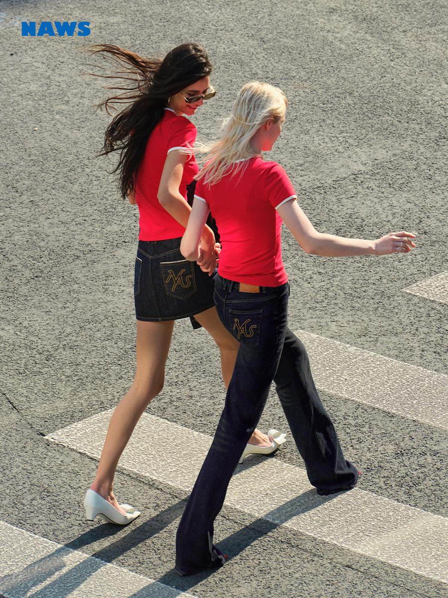 NAWSNOTAWEAR Mars Red Pure Cotton Slim Fit Sexy Chic Crew Neck Women Short Sleeve T-Shirts