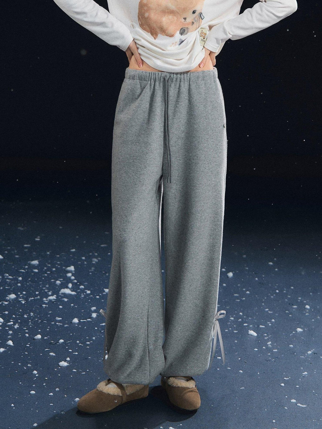 SOMESOWE Original Relaxed Tapered Jogger Drawstring Pockets Natural Waist Sweatpants