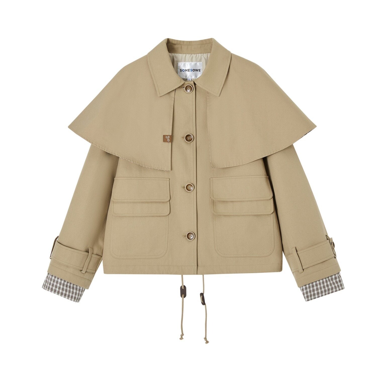 SOMESOWE_Cotton_Lyocell_Lined_Loose_Casual_Shirt_Collar_Button_Trench_Coats_MISSTT