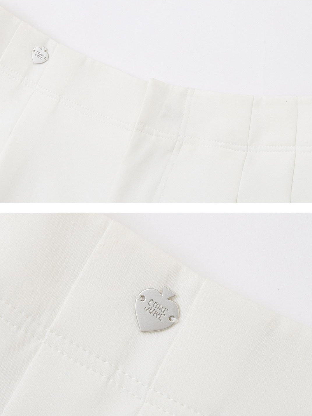 SOMESOWE Stretchy Natural Waist Loose Straight Black White Mid-Length Shorts