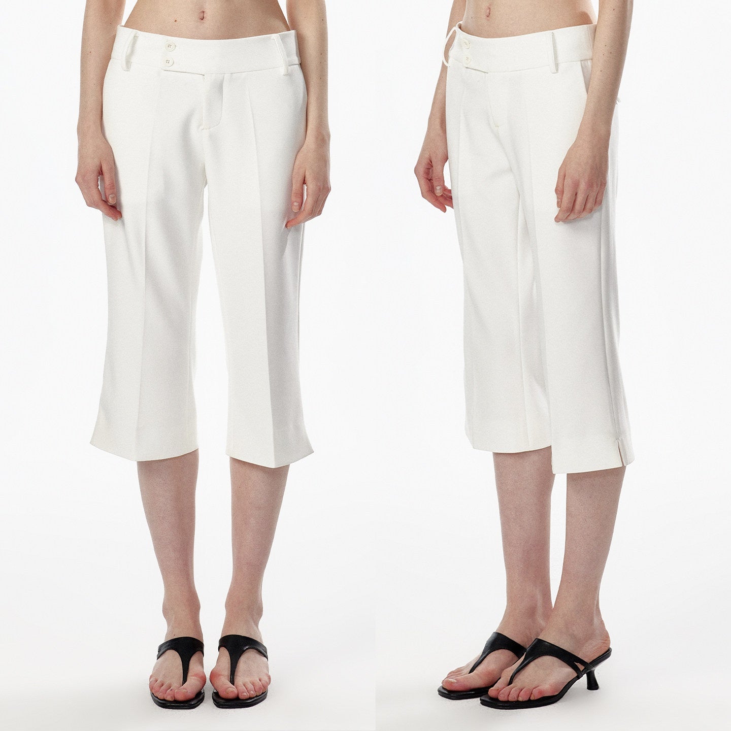 ALINNVSTUDIO_Low_Waist_Button_Detail_Slim_Side_Slit_Womens_Polyester_Mid-Length_Shorts_MISSTT