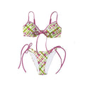 DeleteEx_Cute_Pink_Strawberry_Print_Flirty_Two_Piece_Beach_Swim_Bikini_Sets_MISSTT