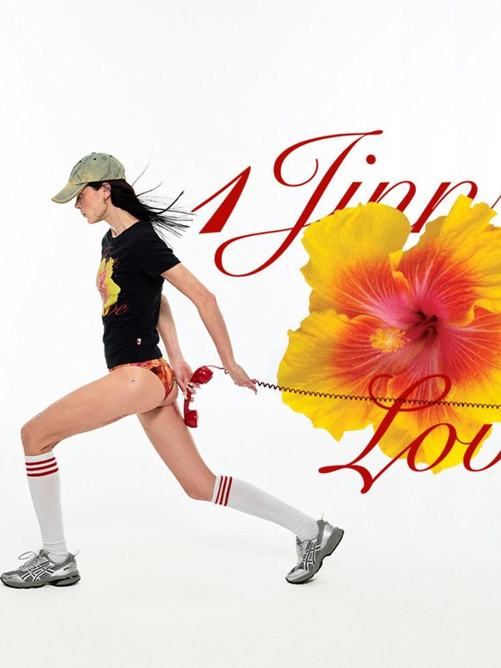 1JINN STUDIO 100% Cotton Floral Print Slim Fit Casual Crew Neck Women Short Sleeve T-Shirts