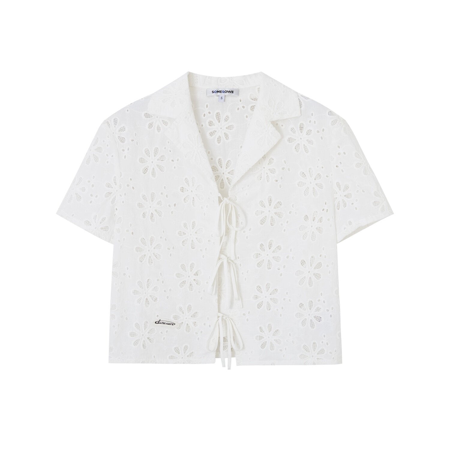 SOMESOWE_Floral_Cotton_Collared_Button_Long_Sleeve_Casual_Women_Top_&_Skirt_Sets_MISSTT