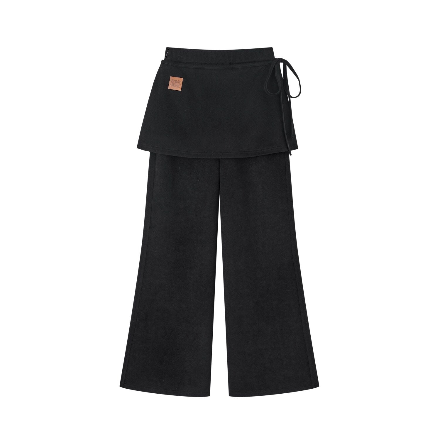 SOMESOWE_Minimal_Office_Straight_To_Flare_Silhouette_Women_Workwear_Black_Flared_Pants_MISSTT