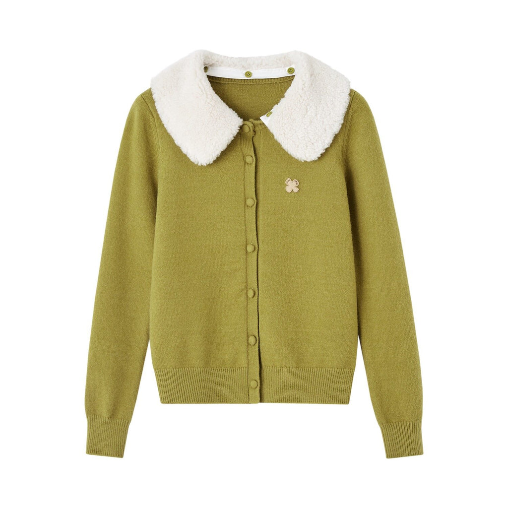 SOMESOWE_Cozy_Fruit_Print_Collared_Long_Sleeve_Casual_Women_Bean_Green_Cardigans_MISSTT