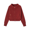 SOMESOWE_Volcanic_Red_Knit_Zipper_One_Shoulder_Casual_Regular_Fit_Women_Daily_Cardigans_MISSTT