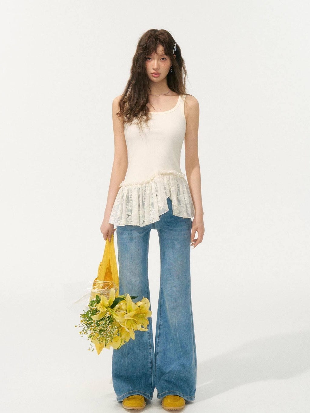 SOMESOWE Sexy Two Piece Sleeveless V-neck Women Polyester Denim Blue White Mini Dresses