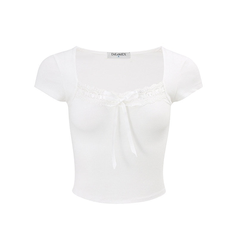 DeleteEx_Soft_Stretch_Slim_Fit_Ribbed_Pink_White_Gray_Womens_Casual_Basic_Crop_Tops_MISSTT