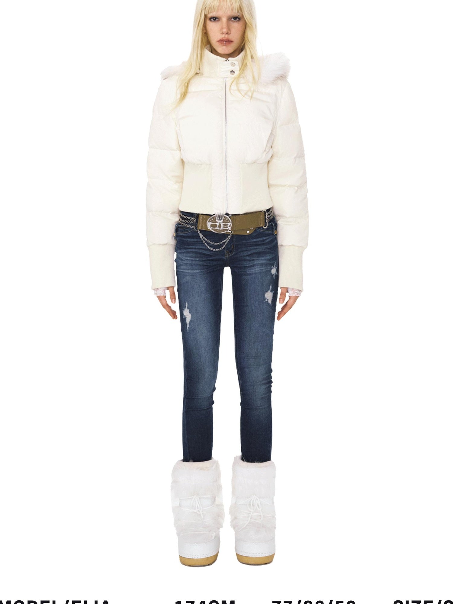 DeleteEx 90 Percent Duck Down Lightweight Sweet Short Detachable Hood Women Down Jackets