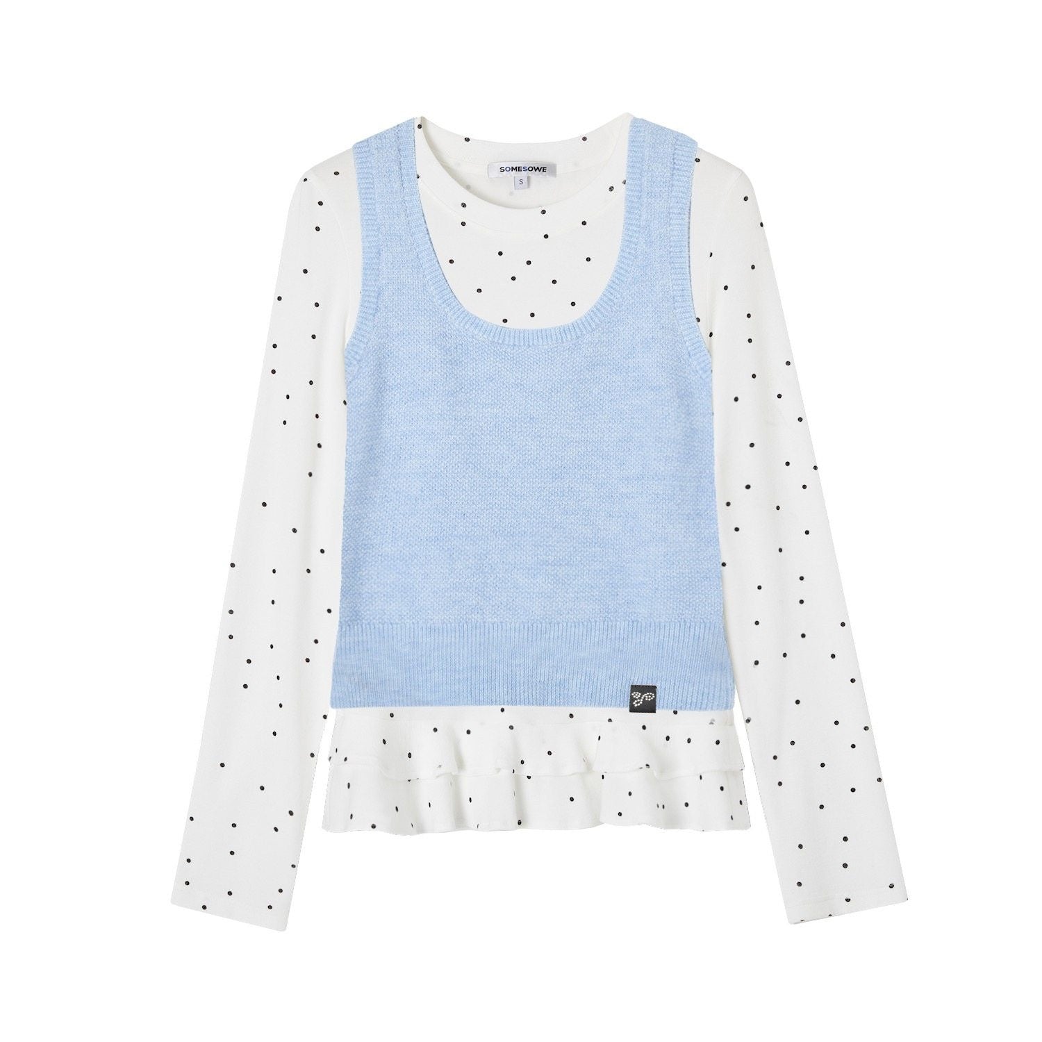 SOMESOWE_Two_Piece_Knit_Polka_Dot_Casual_Regular_Fit_Women_Everyday_Round_Neck_Tank_Tops_MISSTT