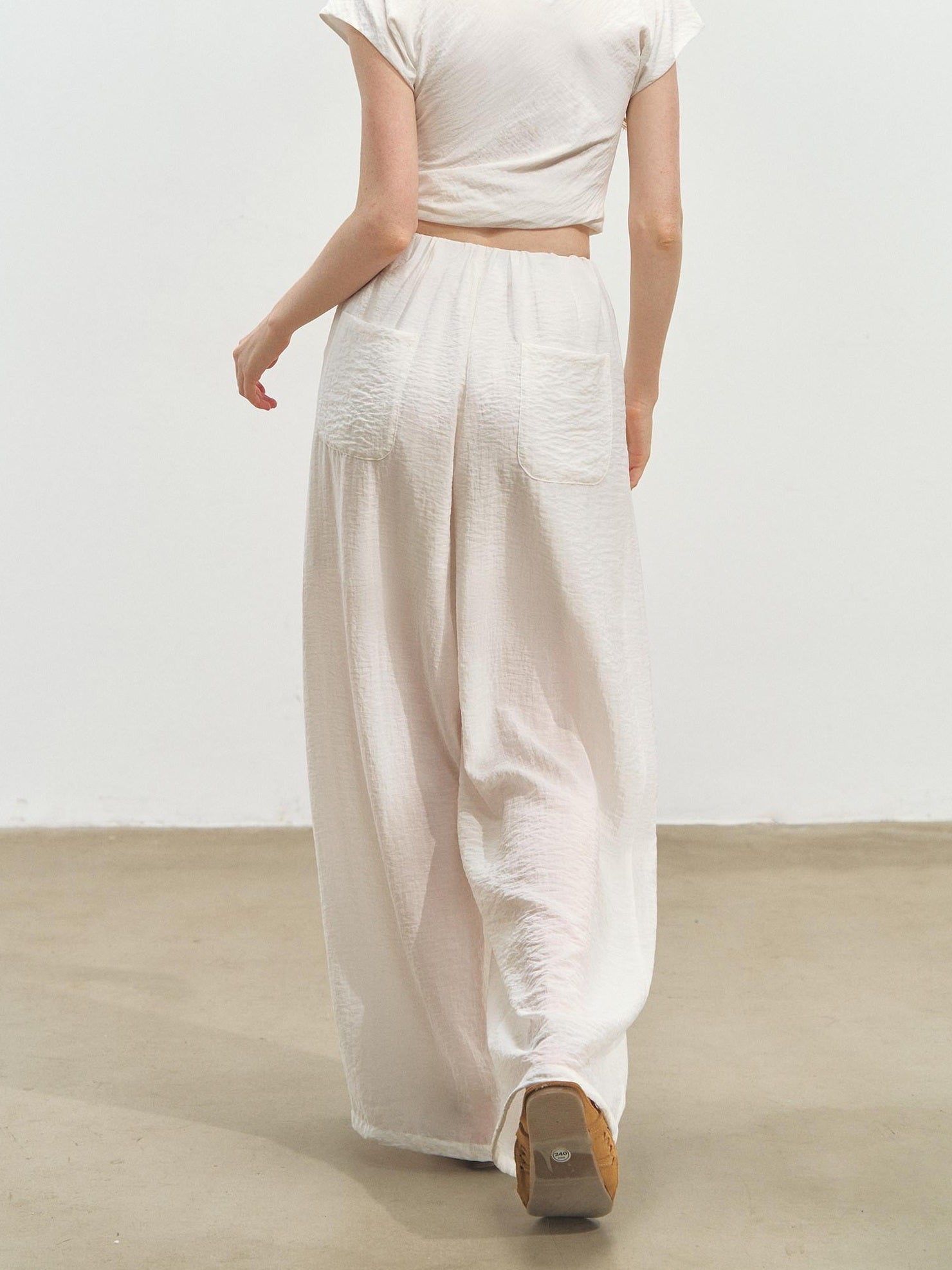SOMESOWE Soft Cotton Blend Chinese Style Crew Neck Women Long Pants Top & Pants Sets