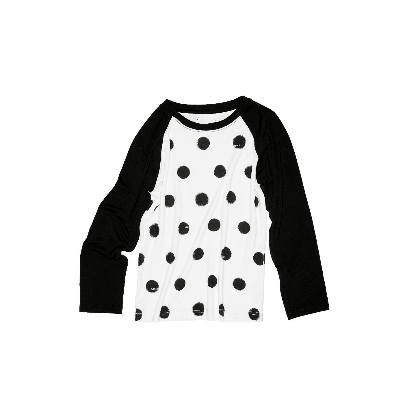 1JINN_STUDIO_Soft_Stretch_Viscose_Slim_Fit_Cross_Polka_Patchwork_Women_Long_Sleeve_T-Shirts_MISSTT