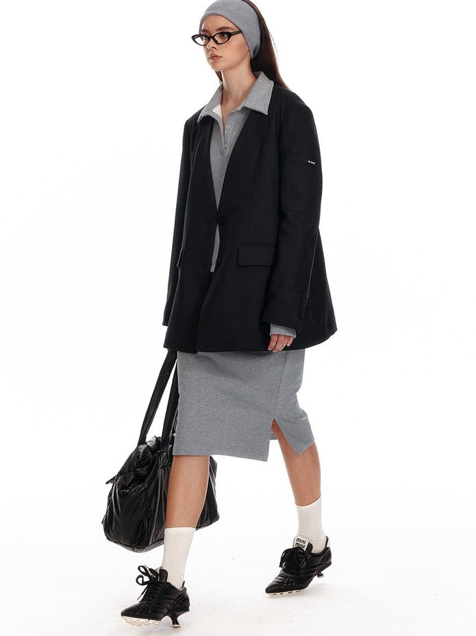 ALINNVSTUDIO Low Waist Bodycon Office Commuter Women Pencil Slim Midi Skirts