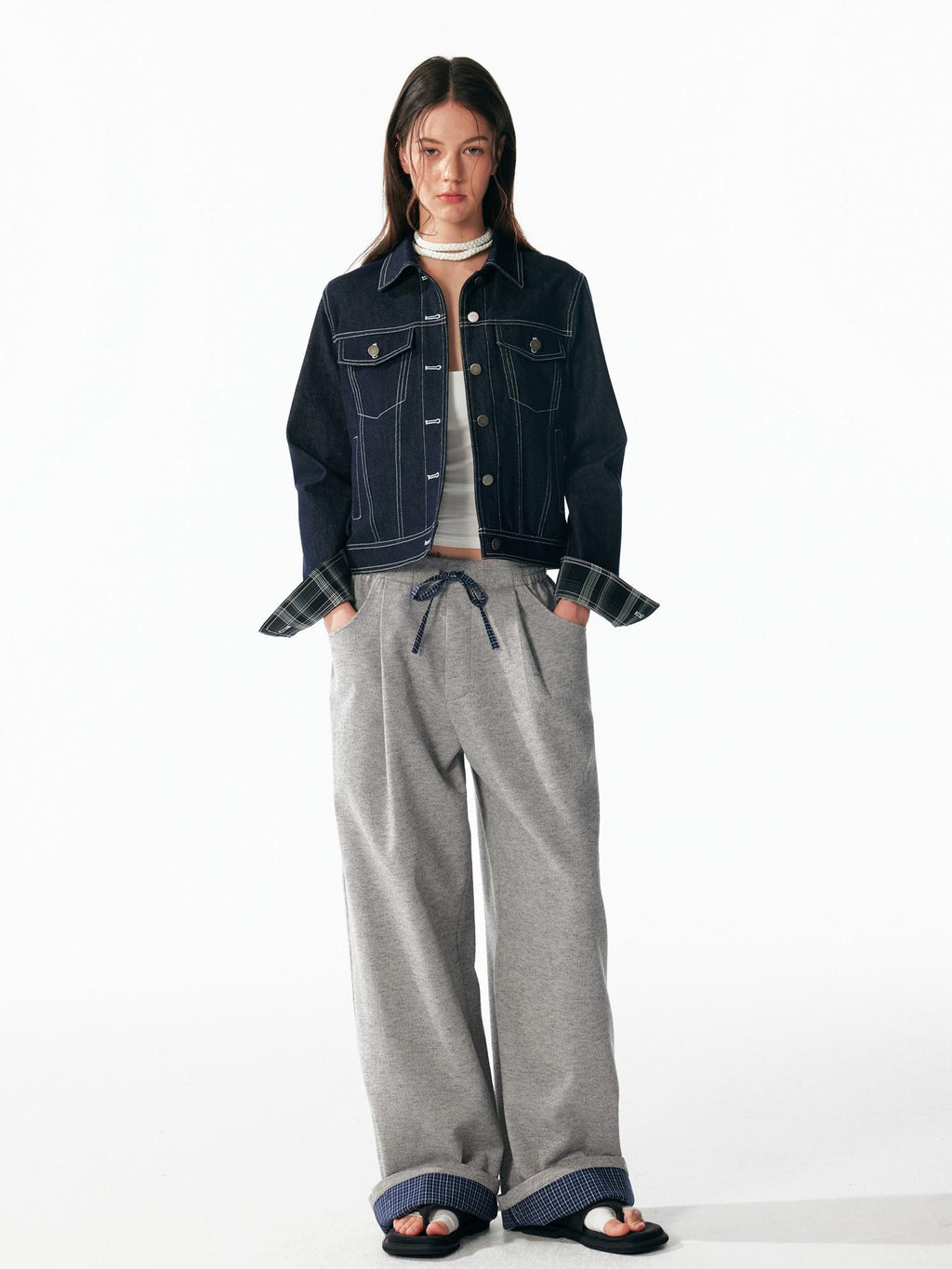 ALINNVSTUDIO Soft Brushed Relaxed Fit Grey Hoodie Jogger Casual Athleisure Top & Pants Sets