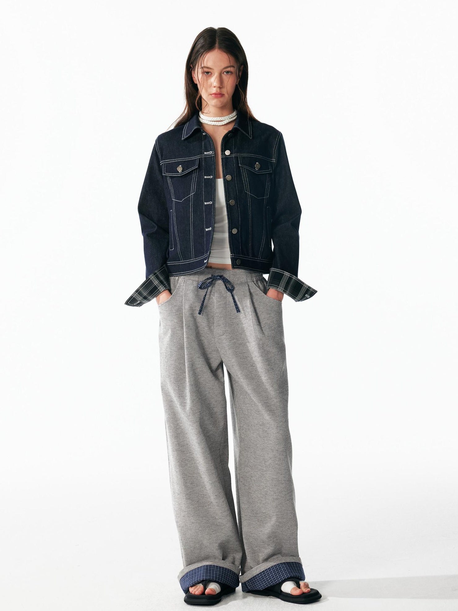 ALINNVSTUDIO Soft Brushed Relaxed Fit Grey Hoodie Jogger Casual Athleisure Top & Pants Sets