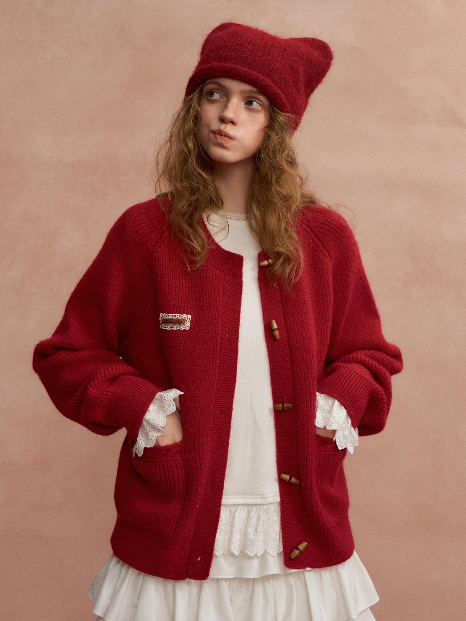 SOMESOWE Cozy Knit Three Piece Set Casual Crew Neck Long Sleeve For Women Cardigans