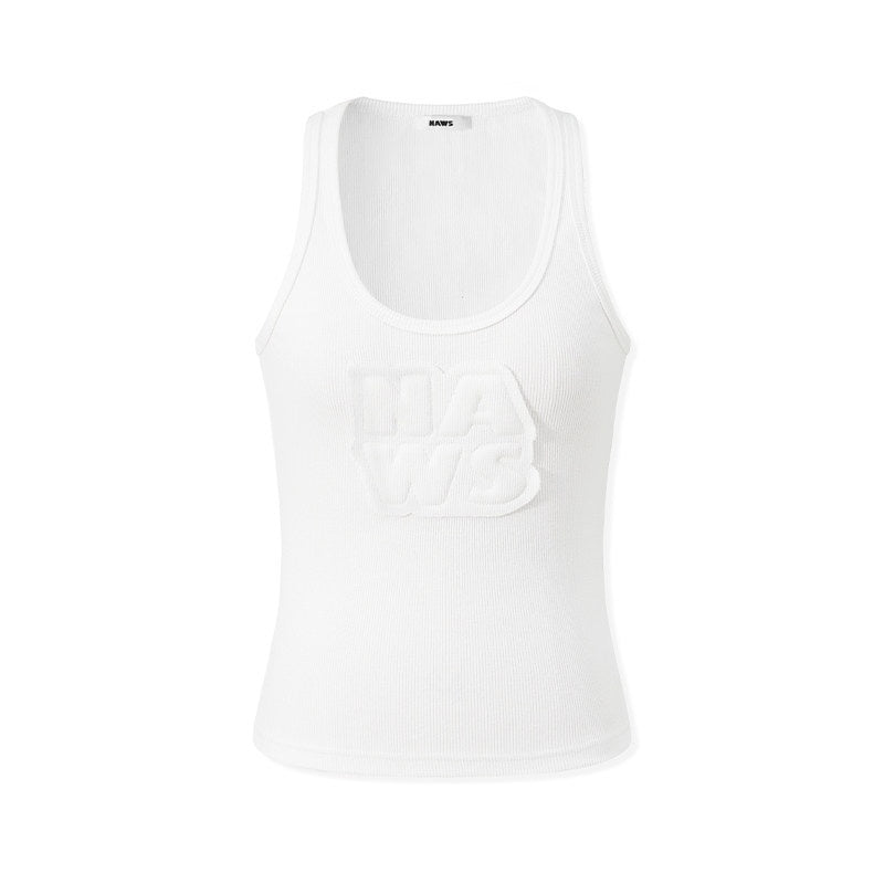 NAWSNOTAWEAR_Cotton_Stretch_Patch_Racerback_Regular_Fit_Women_Letter_Casual_Tank_Tops_MISSTT