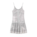 DeleteEx_Light_Chiffon_Floral_Insta_Spaghetti_Strap_A_Line_Women_Gray_Mini_Dresses_MISSTT
