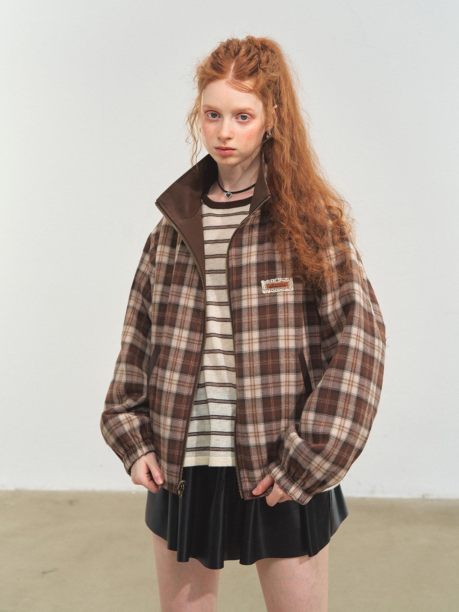 SOMESOWE Versatile Casual Regular Fit Brown Youth S M L Outerwear Jackets