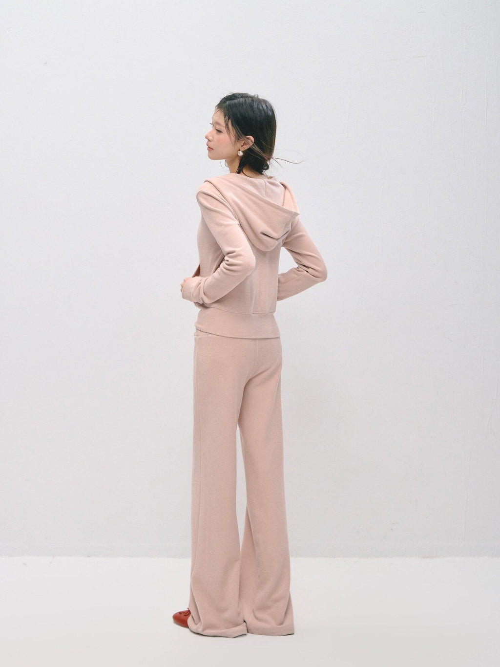 SOMESOWE Long Sleeve Collared Pullover Sexy Loose Fit Women Tracksuit Top & Pants Sets
