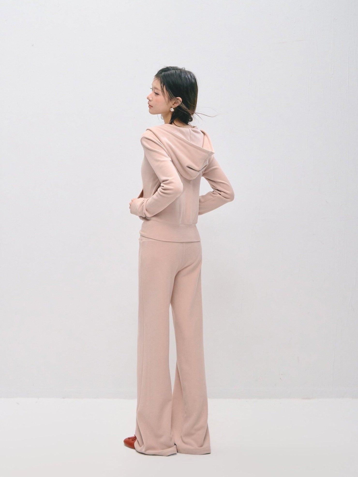 SOMESOWE Long Sleeve Collared Pullover Sexy Loose Fit Women Tracksuit Top & Pants Sets